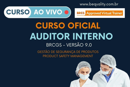 Imagem CURSO OFICIAL -BRCGS Auditor Interno v9 - Gestão de Segurança de Produto 