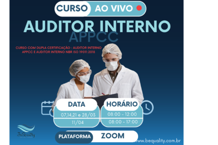 Imagem CURSO AUDITOR INTERNO - NBR ISO 19011:2018 - APPCC - 2026